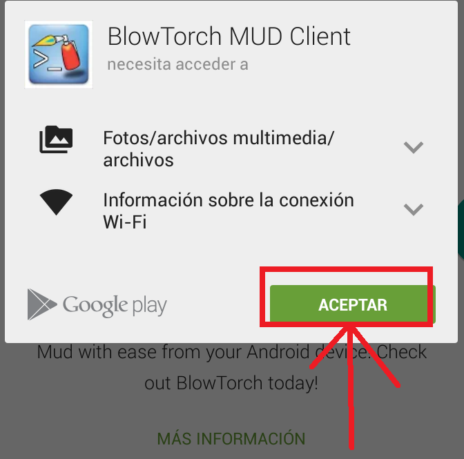 Cómo instalar Blowtorch - Paso 4